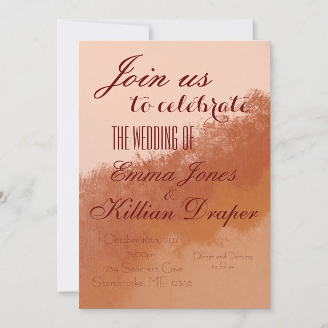 Convites Terracotta Paint (Frente)