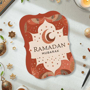 Convites Terracotta Red Artesanato Ramadan Mubarak