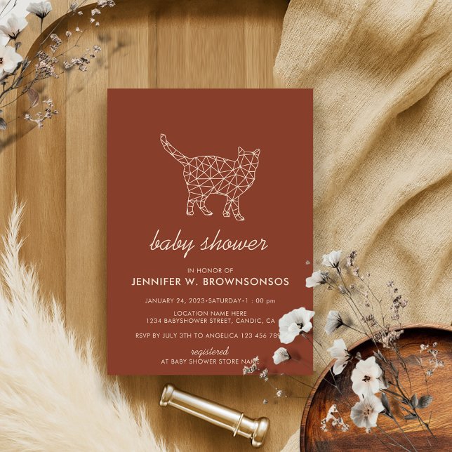 Convites Terracotta Summer Fall Wild Cat (Criador carregado)