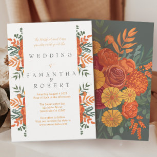 Convites Terracotta Teal Boho Fall Fronteira Floral