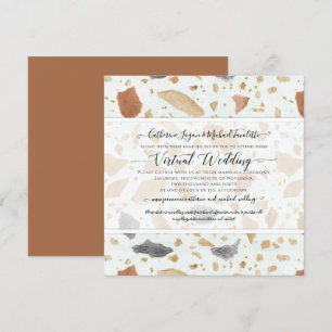 Convites Terracotta Terrazzo Modern Terthy Casamento Virtua
