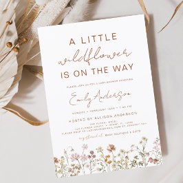 Convites Terracotta Um Pequeno Chá de fraldas De Flor Selva