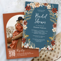 Terracotta Wildflower Dusty Chá de panela Azul