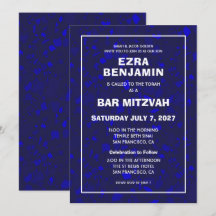 Terrazzo Hand Desenhou Bar Personalizado Bat Mitzv