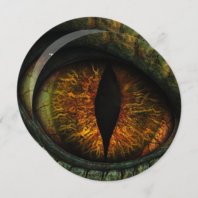 Convites 🦖 Terrível Bash Halloween (Frente/Verso)