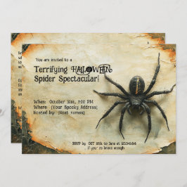 Convites Terrível HALLOWEEN Spider Espetacular!