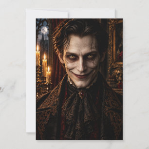 Convites Terror Vitoriano Sobrenatural Homem Sorridente Hal