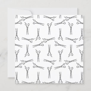 Convites Tesouras de Salão Pastas de Cabeças de Cabeças 