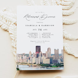 Convites Teste de Casamento de Skyline Pittsburgh