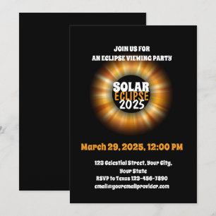 Convites Testemunhando o Eclipse Solar Parcial 29/3/2025