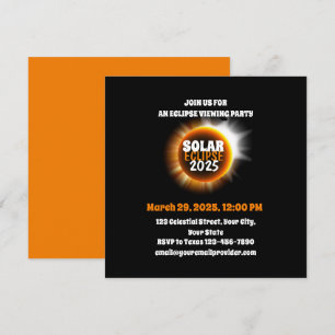 Convites Testemunhando o Total Solar Eclipse 3/29/2025 EUA