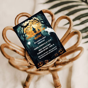 Convites Testemunhas e Reuniões do Feiticeiro do Halloween