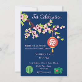 Convites Tet New Year Dragon Hoa Dao Blossoms