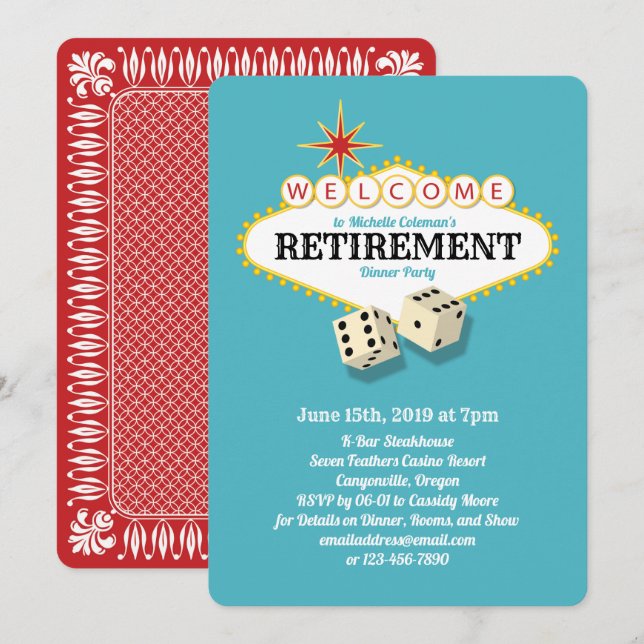 Convites Teto do Partido da Reforma Marquee de Las Vegas (Frente/Verso)