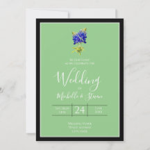 Texas Bluebonnets em Sage, Casamento na primavera