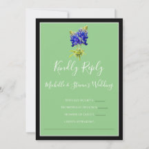 Texas Bluebonnets na Sage, RSVP de Primavera