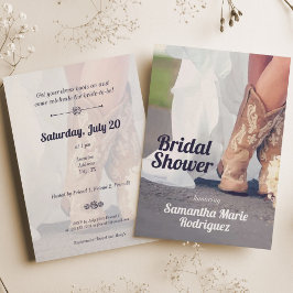 Convites Texas Bride no Chá de panela de Boots
