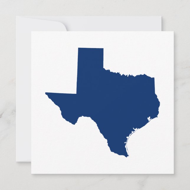 Convites Texas em Azul (Frente)