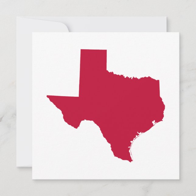Convites Texas em Vermelho (Frente)