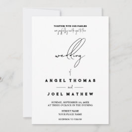 Convites Texto FOTO personalizadoWeddingInvitationCard