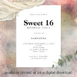Convites Texto minimalista Qualquer Festa de aniversário 16<br><div class="desc">Texto Minimalista Qualquer Festa de aniversário Cor Doce 16. 100% personalizável. Personalize facilmente o texto e altere as cores da fonte e do plano de fundo,  se desejar,  por meio da opção editar mais.</div>
