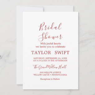 Convites Texto Personalizado   Chás de Noiva Personalizados