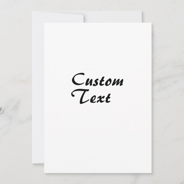 Convites Texto Personalizado do Nome (Frente)