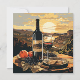 Convites Texto Personalizado do Vinho