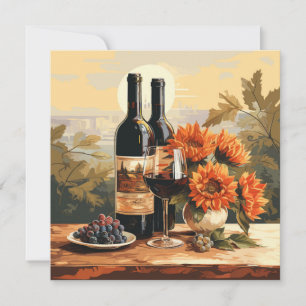 Convites Texto Personalizado do Vinho