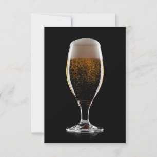 Convites Texto personalizado Vidro de Cerveja
