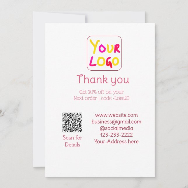 Convites texto simples mínimo adicione seu logotipo/design  (Frente)