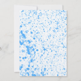 Convites Textura Splatter - Azul