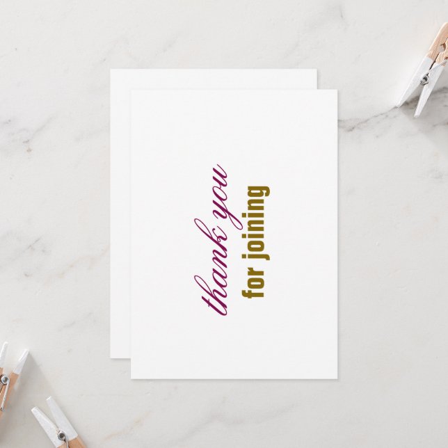 Convites thank you card (Frente/Verso In Situ)