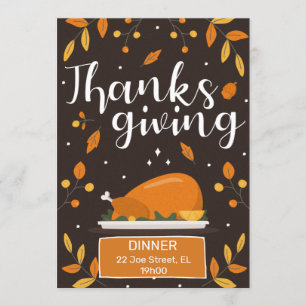 Convites Thanksgiving