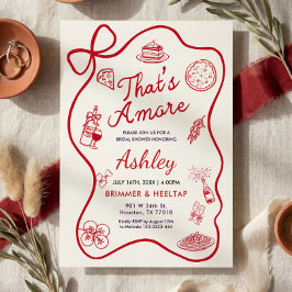 Convites That's Amore Bridal Shower Invitation