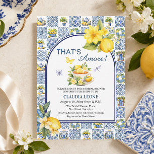 Convites That's Amore Italian Tiles Chá de Noiva