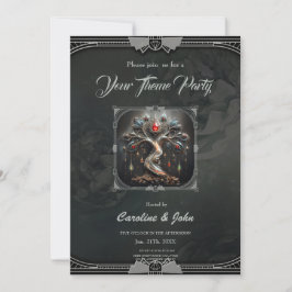 Convites The Art Deco Tree of Life design.