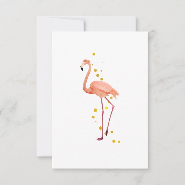 Convites The elegant flamingo (Frente)