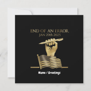Convites The End of an Error Jan 20, 2025