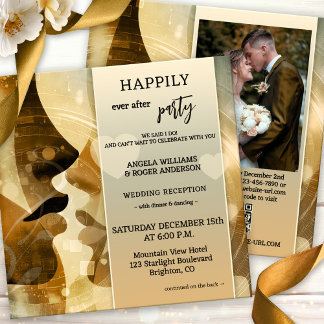 Convites The Kiss Happily Ever After All in One Wedding