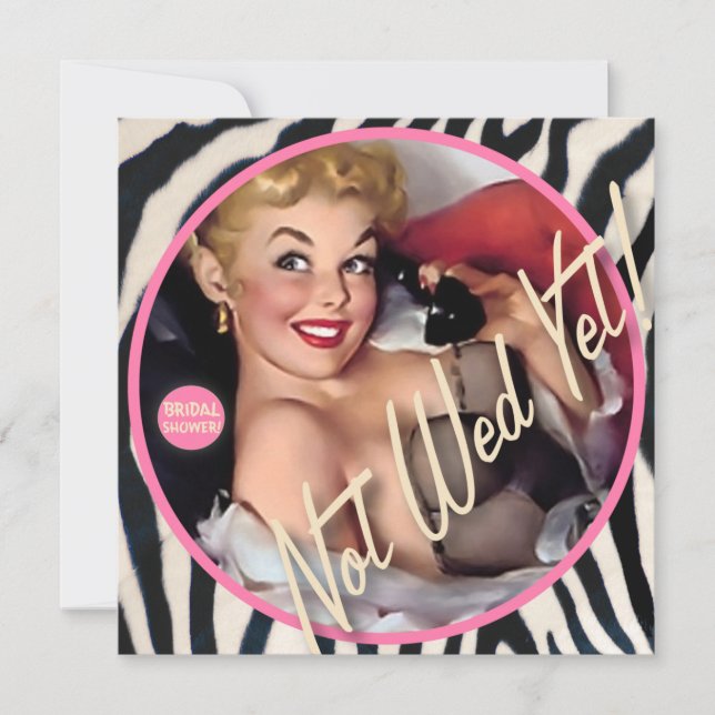 Convites The Kitsch Bitsch : Ainda Não A Wed! (Frente)