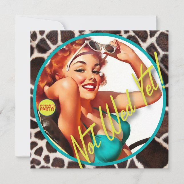 Convites The Kitsch Bitsch : Ainda Não A Wed! (Frente)