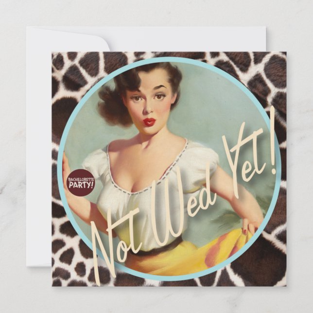 Convites The Kitsch Bitsch : Ainda Não A Wed! (Frente)