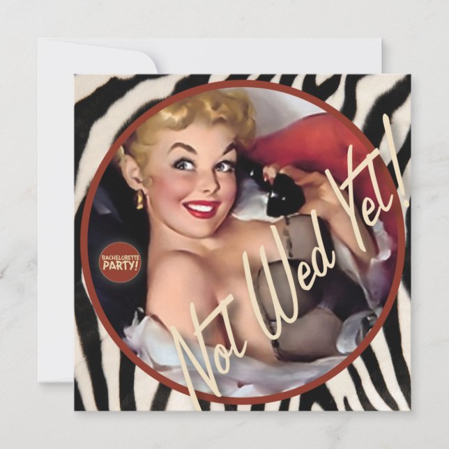 Convites The Kitsch Bitsch : Ainda Não A Wed! (Frente)