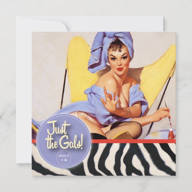 Convites The Kitsch Bitsch : Só As Garotas! Spa-tacular! (Frente)