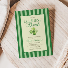 Convites The Luckiest Bride Bridal Shower Invitation