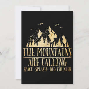 Convites The Mountains are Calling Space Splash Big Thunder