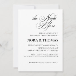 Convites The Night Before Rehearsal Dinner Invitation