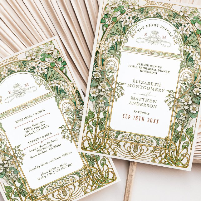 Convites The Night Before Wedding Rehearsal (Criador carregado)