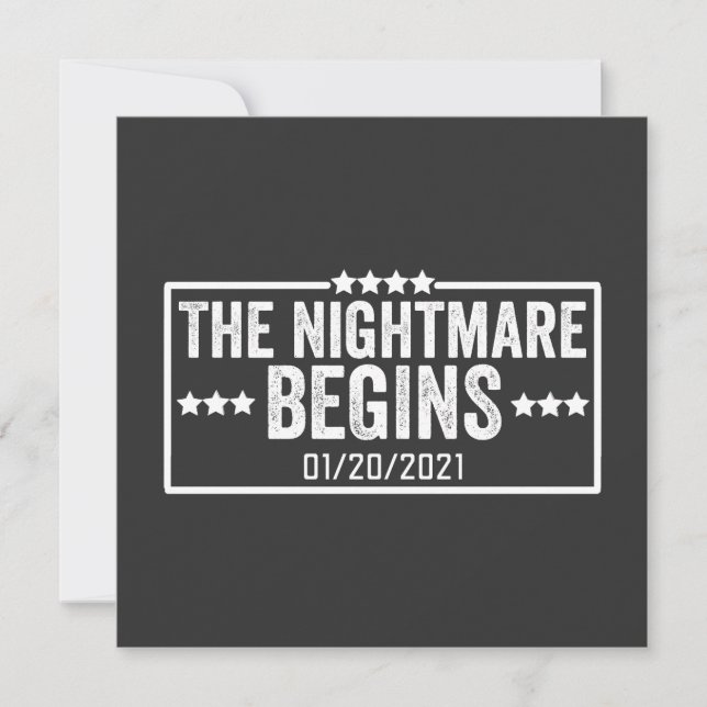 Convites the nightmare begins (Frente)